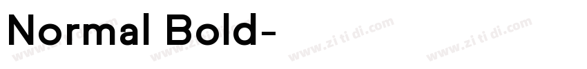 Normal Bold字体转换
